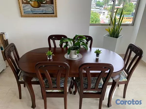 muebles y colchones - COMEDOR EN CAOBA 
