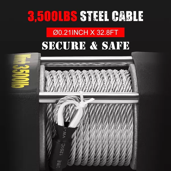Salud y Equipamiento Médico - Winch Cabrestante Eléctrico De 12 V Y 3500 Lb Con Cable 4