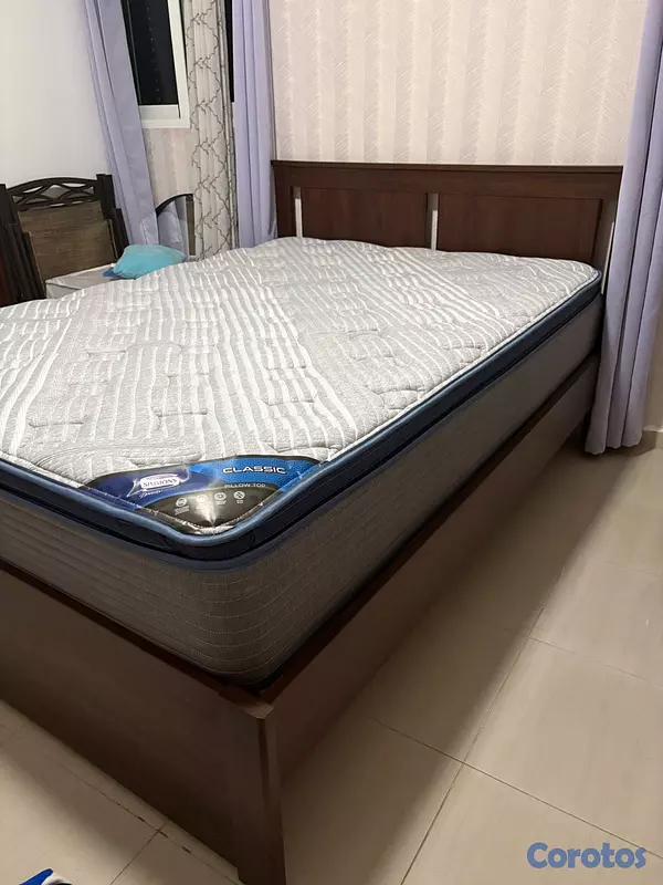 muebles y colchones - Cama Full Con Colchón 2