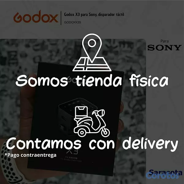 accesorios para electronica - Godox Disparador X3 S Sony 3