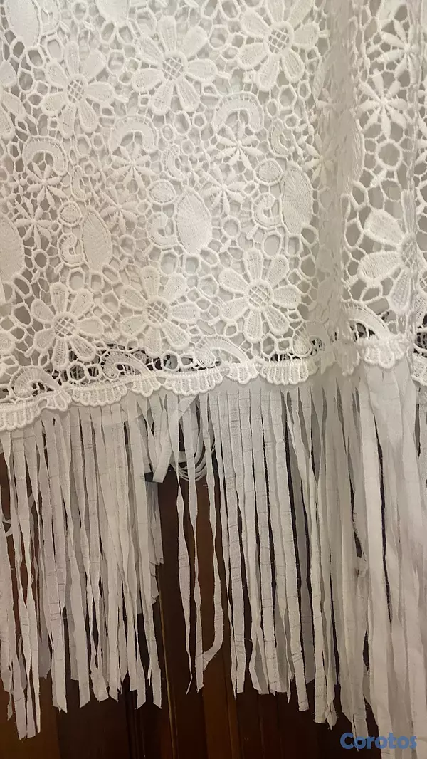 ropa para mujer - vestido blanco de encajes  3