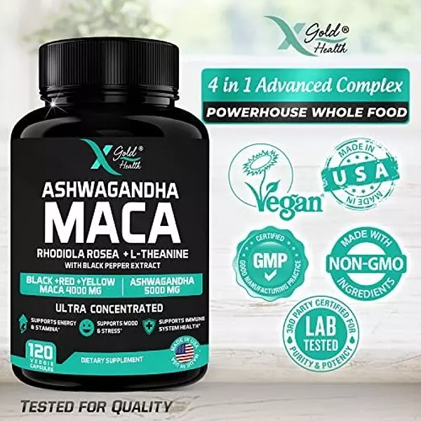 Salud y Equipamiento Médico - Capsulas De Ashwagandha De Extracto 30:1 5