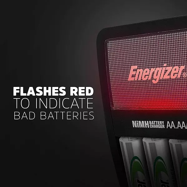 Salud y Equipamiento Médico - Cargador Bateria Energizer Con 4 Baterías Aa Nimh Recargable 8