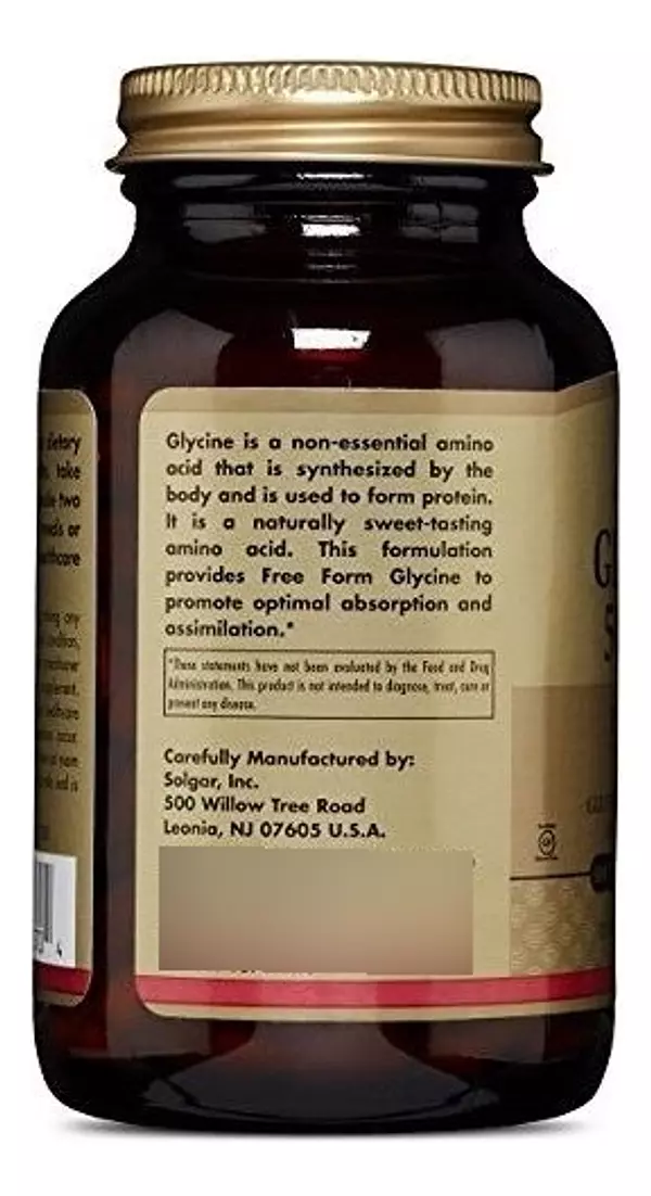 Salud y Equipamiento Médico - Solgar Glicina 500 Mg, - 100 Capsulas Vegetales 2