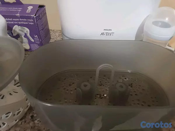 cuidado y nutricion - ✨ Set Avent completo — Esterilizador + Extractor + 2 Biberones (como nuevo) 6