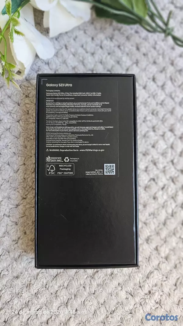 celulares y tabletas - Samsung Galaxy S23 Ultra 512 GB Black 8