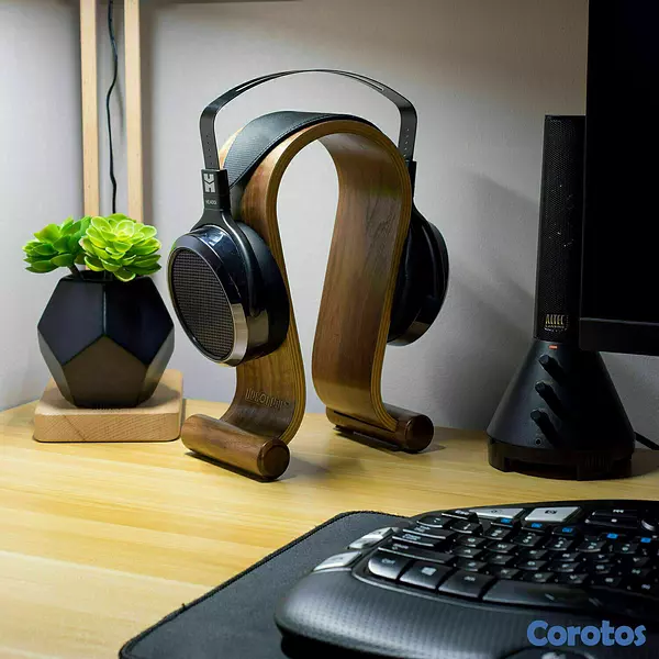 decoración y accesorios - Stand Soporte de madera para auriculares 6