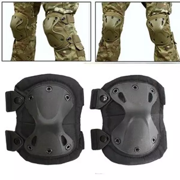 Artículos Deportivos - Kit juego de rodillera y codera táctica, ciclismo motocicleta paintball airsoft 1