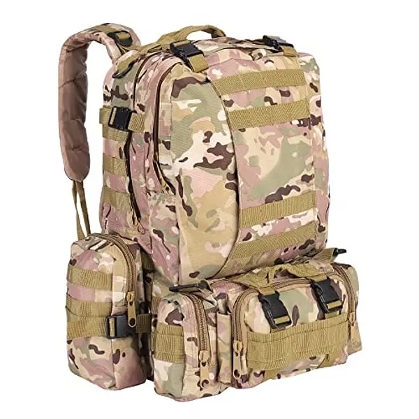 carteras y maletas - Mochila Morral Bulto Militar tactica camping grande XXL Camuflajeada Senderismo  7