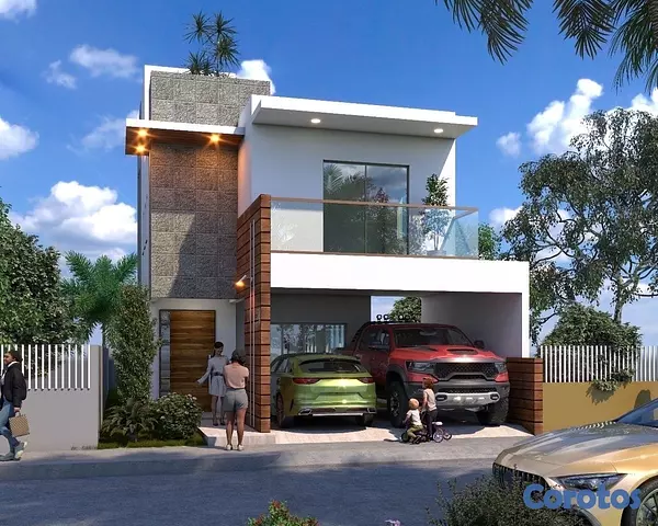 casas - venta de casa con piscina en la avenida ecológica Santo Domingo este  4