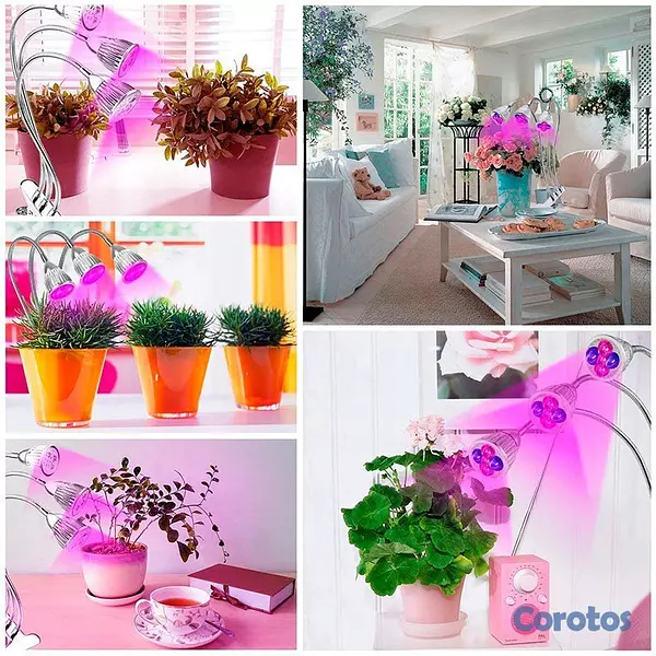 herramientas, jardines y exterior - Lámpara LED de Cultivo Interior – Luz de Crecimien 4