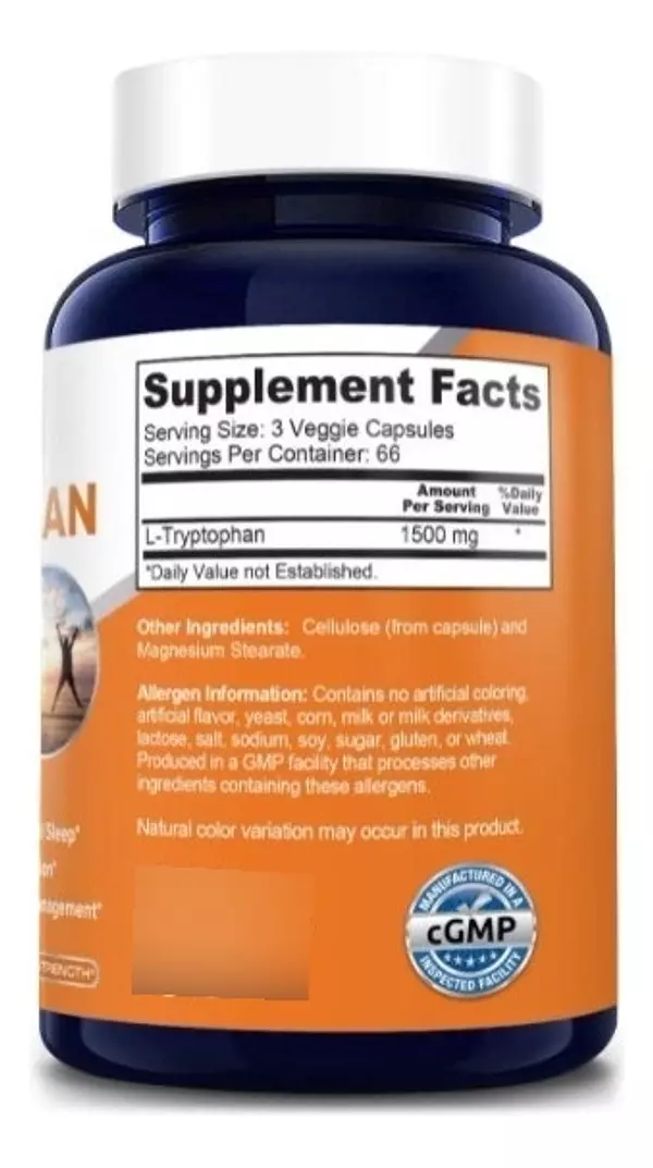 Salud y Equipamiento Médico - L-triptófano 1500 Mg - 200 Uds 2