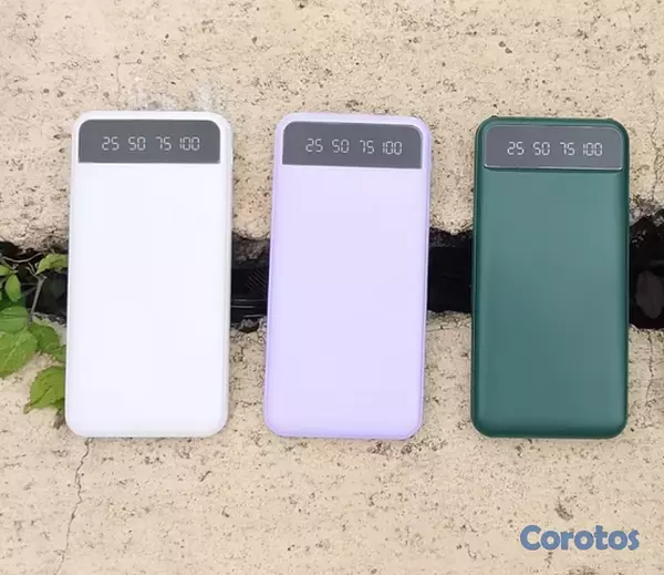 celulares y tabletas - cargador portátil nuevo en su caja. Entrada tipo c y USB 2