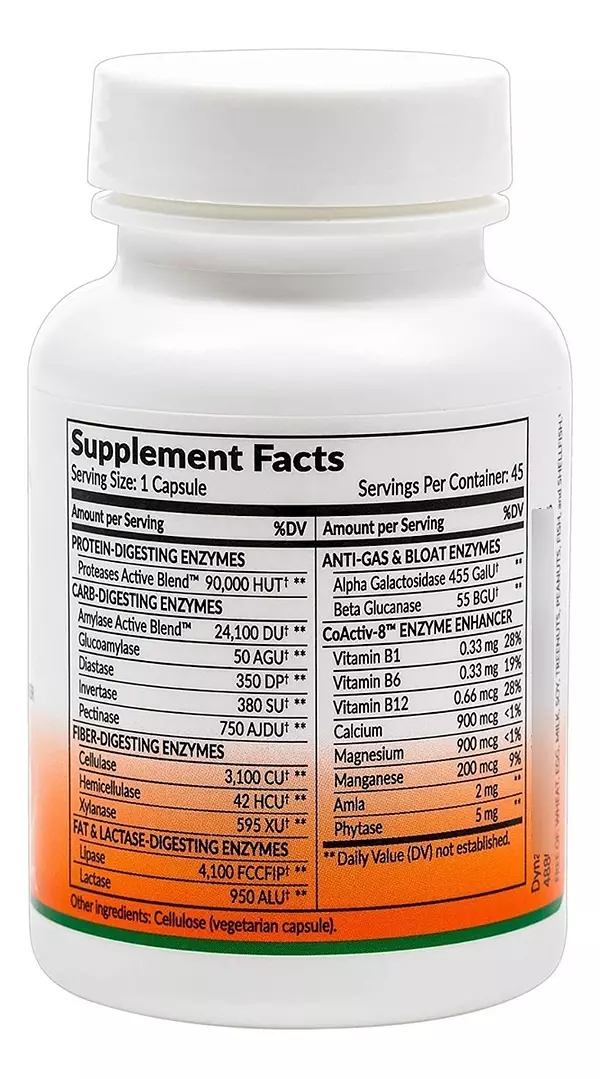 Salud y Equipamiento Médico - Enzimas Digestivas 45 Capsulas 2