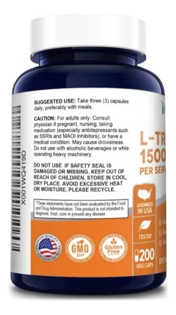 Salud y Equipamiento Médico - L-triptófano 1500 Mg - 200 Uds 3