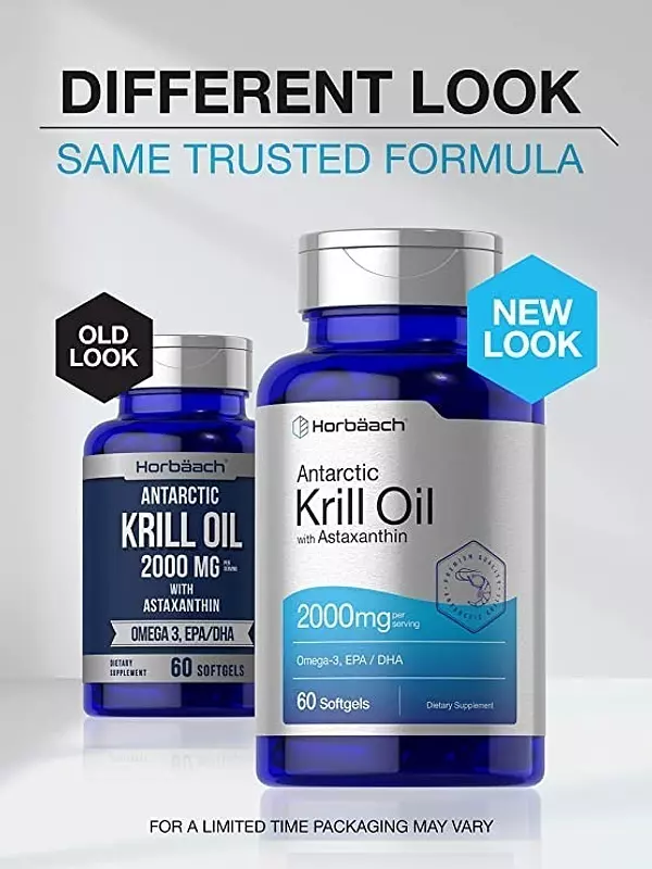 Salud y Equipamiento Médico - Aceite De Krill Antartico Horbaach 2000 Mg | 60 Capsulas 2