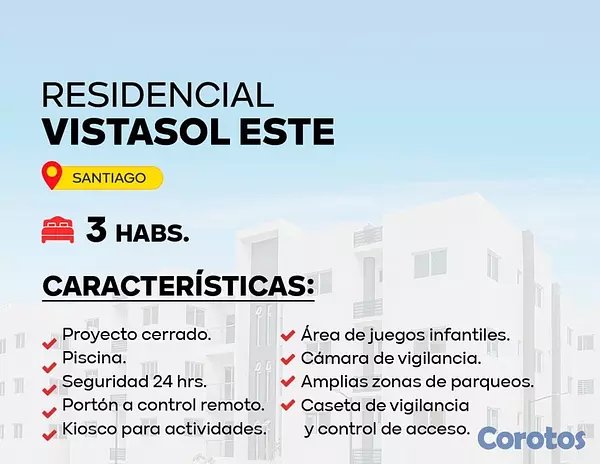 apartamentos - Rento Apartamento Nuevo en Vista Sol Este Licey. 2do nivel 3
