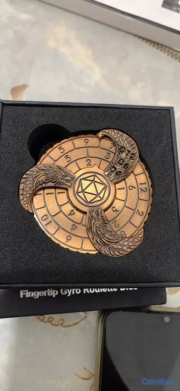hobby y coleccion - Spinner de Dados de Metal temático de Dragones 3