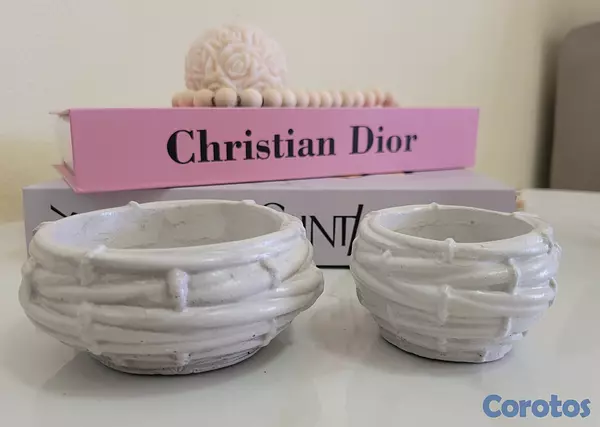 decoración y accesorios - Set de 2 macetas de Ecoresina RD$700 2
