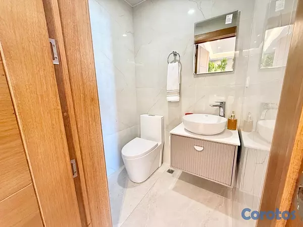 apartamentos - vendo bella vista sur amueblado tres habitaciones con su baño dos parqueo balcó 16