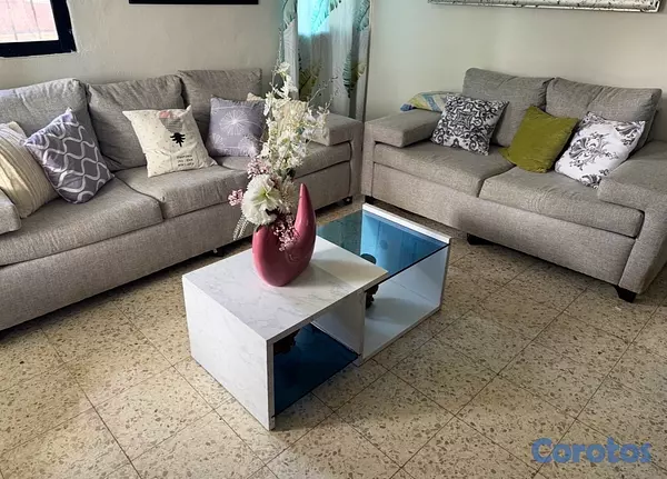 muebles y colchones - vendo juego de muebles modernos  recién tapizados  2