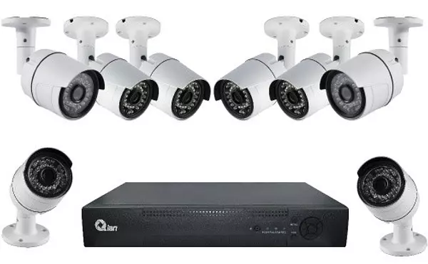 camaras y audio - Kit 8 Camaras de Seguridad 1080p full HD 4k Dvr 8ch Hdmi Exterior Interior CCTV 2