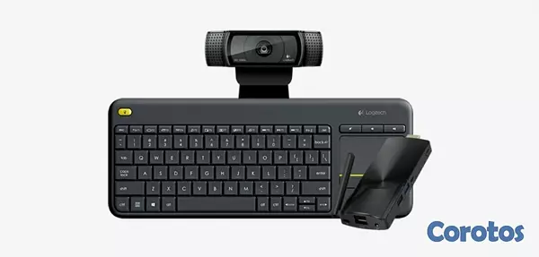 computadoras y laptops - TECLADO Y TOUCHPAD LOGITECH K400 PLUS USB WIRELESS RECEIVER 2.4GHZ WIRELESS,ESPA 3