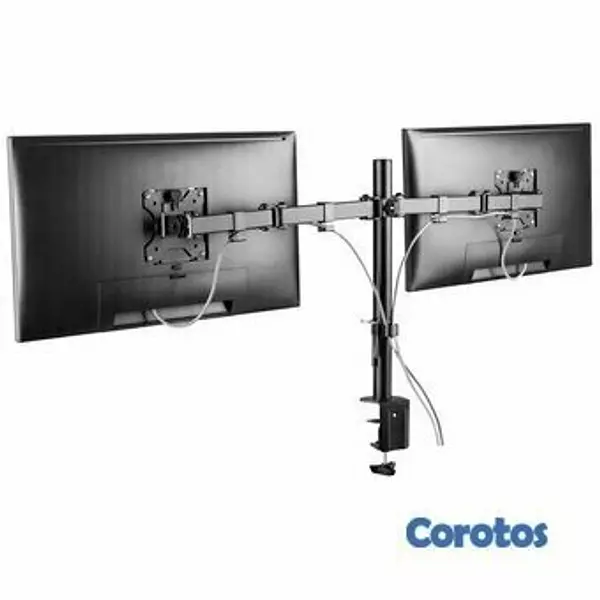 accesorios para electronica - SOPORTE PARA MONITOR LCD KLIPX DOBLE, PARA DOS MONITORES, 13-32" 2