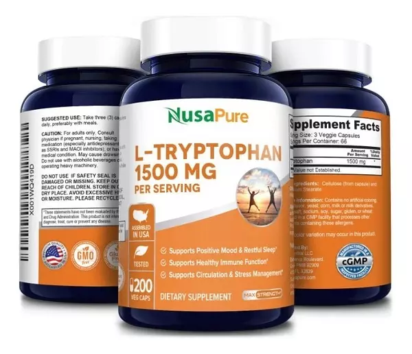 Salud y Equipamiento Médico - L-triptófano 1500 Mg - 200 Uds 4