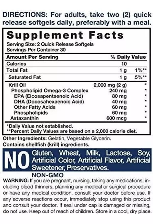 Salud y Equipamiento Médico - Aceite De Krill Antartico Horbaach 2000 Mg | 60 Capsulas 3