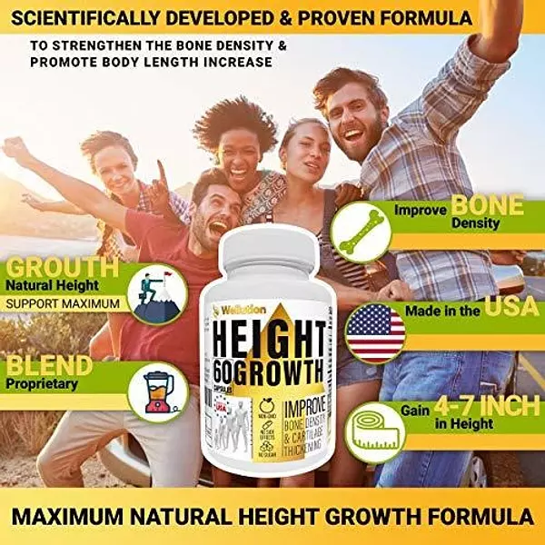 Salud y Equipamiento Médico - Height Growth Maximizer Supplement - Pildoras De Altura Natu 6