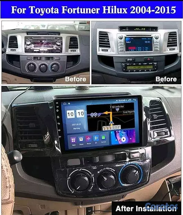 accesorios para vehiculos - radio de pantalla android 7 9 y 10 pulgadas  10