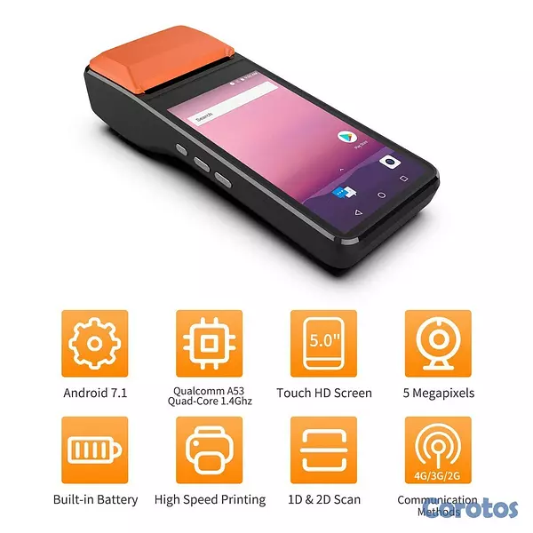 impresoras y scanners - PDA 4g ideal para sistema de facturacion, venta de loteria, recargas 2