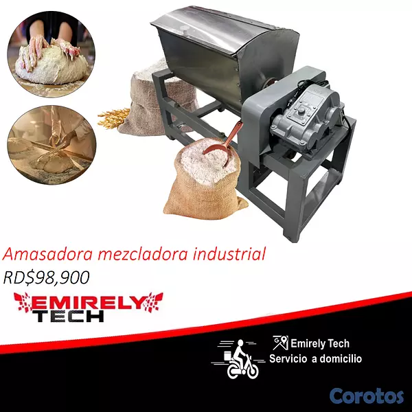 equipos profesionales - Amasadora mezcladora industrial de masa de 120 LB 1