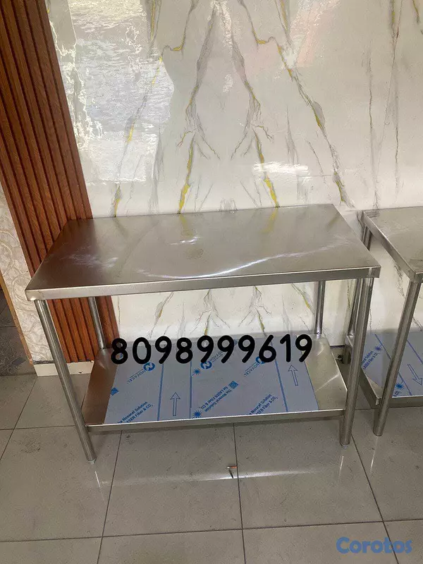 muebles y colchones - mesa acero inoxidable 44 * 24 pulgadas 4