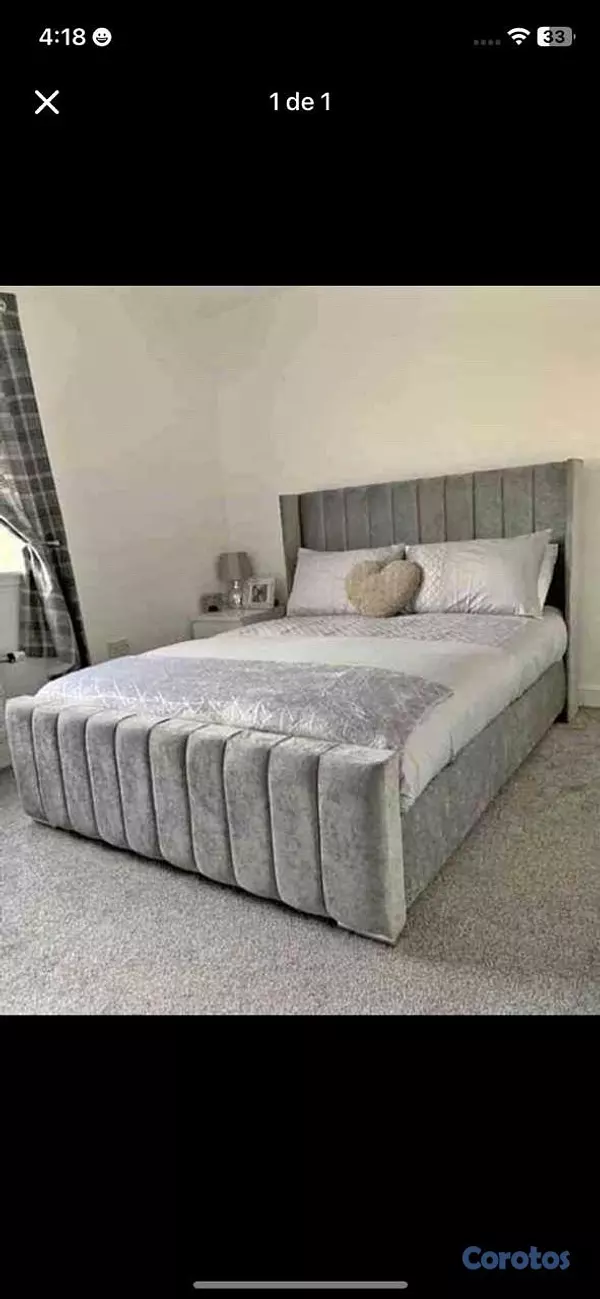 muebles y colchones - un especial de cama tapizada en un súper precio 🧸😍⏰ 14