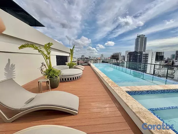 apartamentos - alquiló ensanche naco piso 7 tres habitaciones con su baño dos parqueos  18