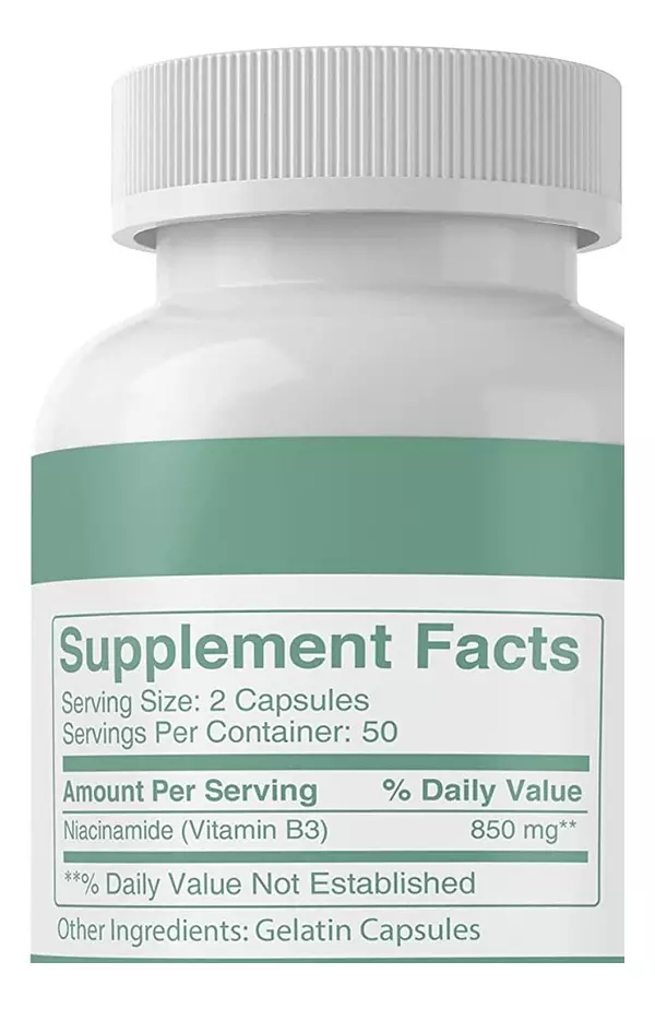 Salud y Equipamiento Médico - Niacinamida Vitamina D3 - 100 cp 2