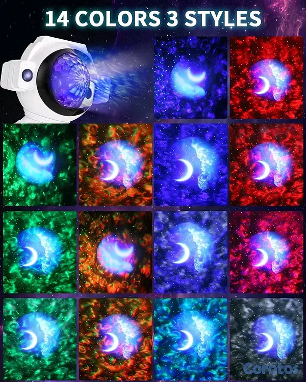 accesorios para electronica - Proyector De Galaxia Astronauta + Bocina Bluetooth 6