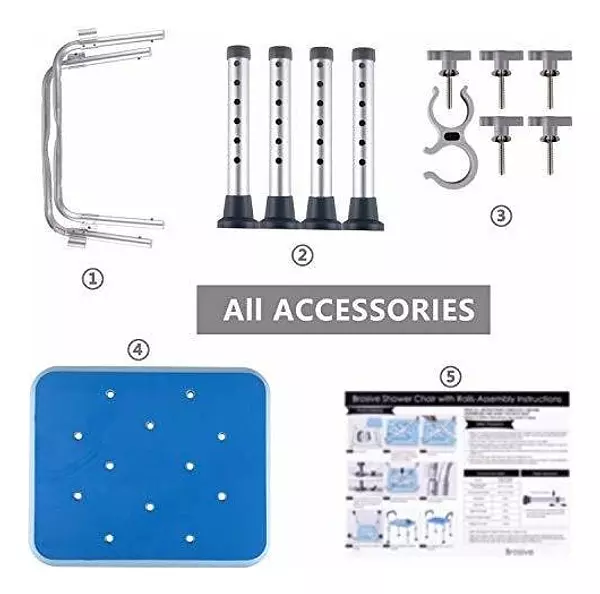 Salud y Equipamiento Médico - Silla De Baño Bancos De Ducha Banco Con Brazos 2
