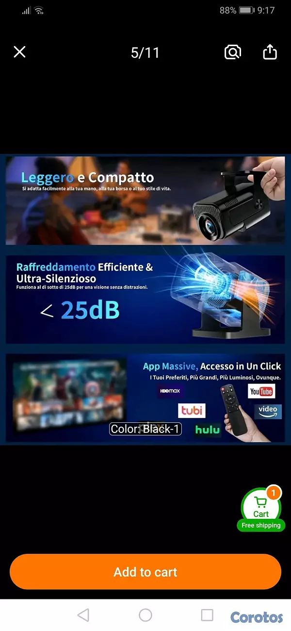 otros electronicos - Proyector Smart HY320 mini 7