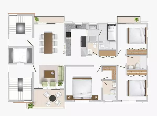 apartamentos - Apartamentos En Venta En Villa Maria, Santiago 10