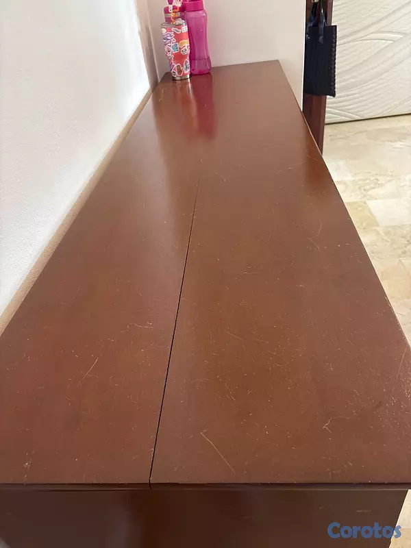 muebles y colchones - gavetero de caoba centenaria antiguo  3