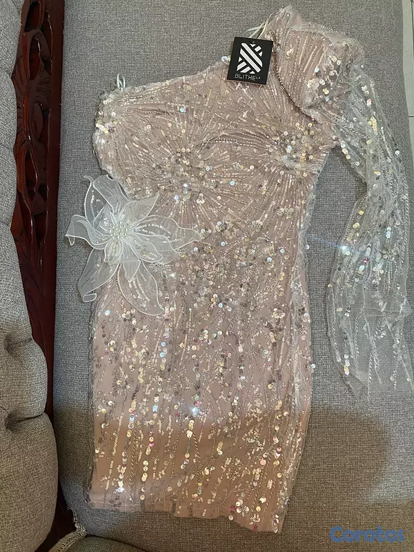 ropa para mujer - Hermoso vestido de lentejuelas  5