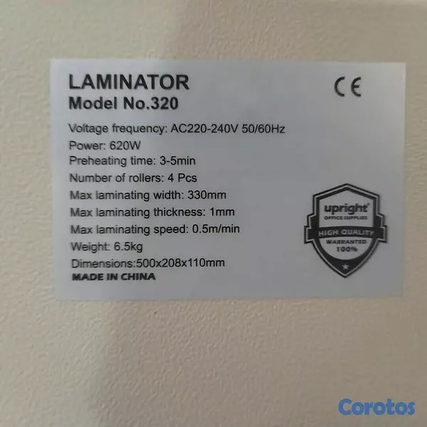 equipos profesionales - Plastificadora Laminadora Profesional De Papel fotos y docuentos  7