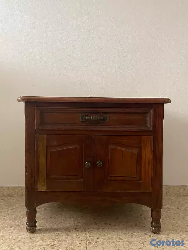 muebles y colchones - Mesa auxiliar de caoba  4