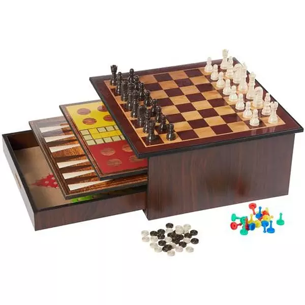 juguetes - Anker Play Juego de Mesa 12 en 1 DAMAS CHINAS AJEDREZ ETC 4