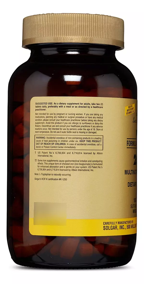 Salud y Equipamiento Médico - Solgar Vm 2000 180 Capsulas 4