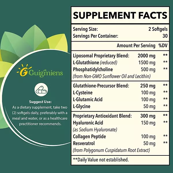 Salud y Equipamiento Médico - Glutation 2000 Mg Guigmiens 2