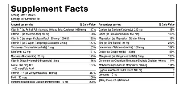 Salud y Equipamiento Médico - Multivitaminico  60 Tab Roman 2